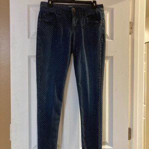 Wit And Wisdom Blue and White Polka Dot Jeans Size 6